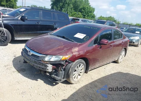 2012 Honda Civic Ex из США, поврежденный, VIN 19XFB2F85CE334243